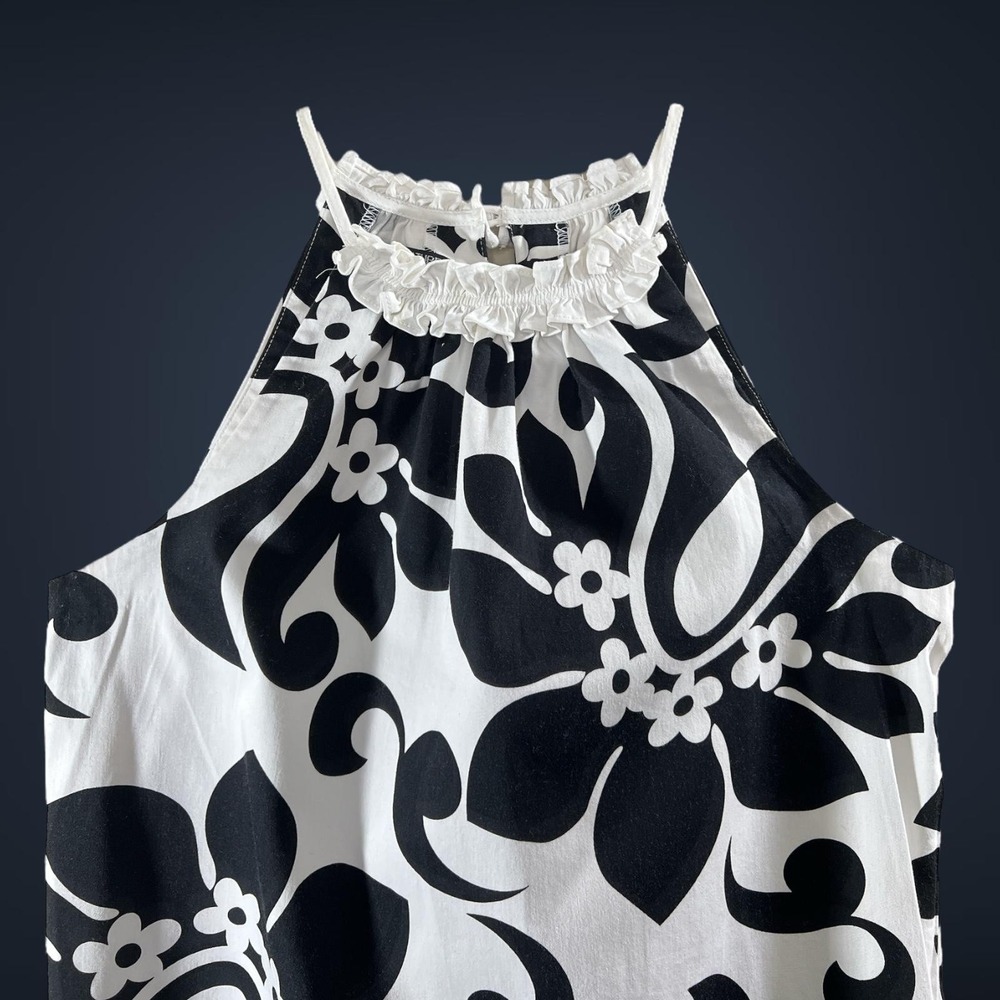 Signature London Dress Womens 10 Floral Halter Sleeveless Sundress Summer Casual - Picture 5 of 9